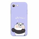 Gumený kryt na iPhone SE (2020) - Purple Panda