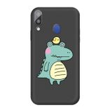 Gumený kryt na Samsung Galaxy A30 - Black Crocodile Bird