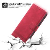 Peňaženkové kožené puzdro Dierfeng Dream na Xiaomi Redmi Note 12 Pro+ 5G - Červená