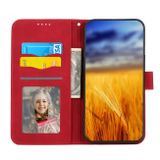 Peňaženkové kožené puzdro DIERFENG na Xiaomi 12X – Červená