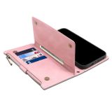 Peňaženkové kožené puzdro RETRO na Samsung Galaxy A14 4G/5G – Ružovozlatá