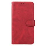 Peňaženkové kožené puzdro Leather na Honor Magic5 Pro - Červená