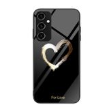 Sklenený kryt COLORFUL na Samsung Galaxy A14 4G/5G – Čierna láska