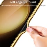 Gumený kryt GKK WEAVE na Samsung Galaxy S23 5G - Biela