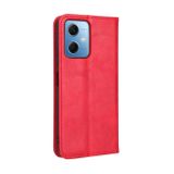 Peňaženkové kožené puzdro MAGNETIC na Xiaomi Redmi Note 12 5G – Červená