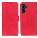 Peňaženkové kožené puzdro KHAZNEH Retro na Samsung Galaxy A24 - Červená