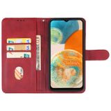 Peňaženkové kožené puzdro Leather na Samsung Galaxy A24 - Červená