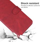 Peňaženkové kožené puzdro Leather na Samsung Galaxy A24 - Červená