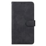 Peňaženkové kožené puzdro Leather na Samsung Galaxy A24 - Čierna