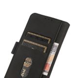Peňaženkové kožené puzdro KHAZNEH Matte na Honor X8a - Čierna