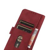 Peňaženkové kožené puzdro KHAZNEH Matte na Honor X8a - Červená
