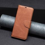 Peňaženkové kožené puzdro Lambskin na Xiaomi Redmi Note 13 Pro - Hnedá