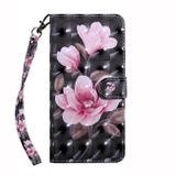Peňaženkové 3D puzdro na Motorola Moto G13 / G23 / G53 5G - Pink Flower