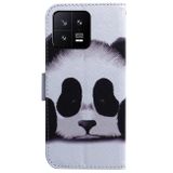 Peňaženkové 3D puzdro COLOURED na Xiaomi 13 – Panda