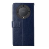 Peňaženkové kožené puzdro Y-shaped na Honor Magic5 Lite - Modrá