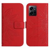 Peňaženkové kožené puzdro LANYARD na Xiaomi Redmi Note 12 5G – Červená