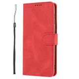 Peňaženkové kožené puzdro SKIN-FEEL na Xiaomi Redmi Note 12 5G – Červená