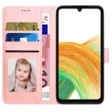 Peňaženkové kožené puzdro Fantasy na Samsung Galaxy A24 - Ružová