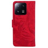 Peňaženkové puzdro Tiger na Xiaomi 13 Pro - Červená