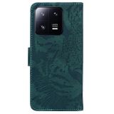 Peňaženkové puzdro Tiger na Xiaomi 13 Pro - Zelená