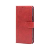 Peňaženkové kožené puzdro Calf Texture Flip na Honor X8a - Červená