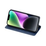 Peňaženkové kožené puzdro Skin Feel Magnetic na Honor X8a - Modrá