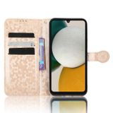 Peňaženkové kožené puzdro HONEYCOMB na Samsung Galaxy A34 5G – Zlatá