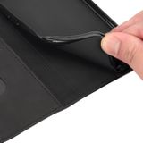 Peňaženkové kožené puzdro SPLICING na Xiaomi Redmi Note 12 5G – Čierna