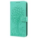 Peňaženkové kožené puzdro TREE &amp; DEER na Samsung Galaxy A34 5G – Zelená