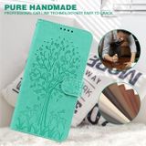 Peňaženkové kožené puzdro TREE &amp; DEER na Samsung Galaxy A34 5G – Zelená