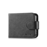 Peňaženkové kožené puzdro LC.IMRRKR Calf na Samsung Galaxy Z Flip 5 - Čierna