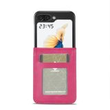 Peňaženkové kožené puzdro LC.IMRRKR Calf na Samsung Galaxy Z Flip 5 - Červená