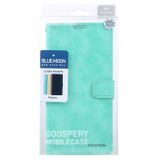 Peňaženkové kožené puzdro GOOSPERY na Samsung Galaxy A14 4G/5G – Mätovo zelená