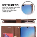 Peňaženkové kožené puzdro GOOSPERY na Samsung Galaxy A34 5G – Hnedá