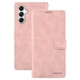 Peňaženkové kožené puzdro GOOSPERY na Samsung Galaxy A34 5G – Ružová