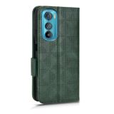 Peňaženkové kožené puzdro Triangle na Motorola Edge 30 - Zelená