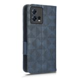 Peňaženkové kožené puzdro Triangle na Motorola Edge 30 Fusion - Modrá