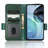 Peňaženkové kožené puzdro 4G Symmetrical na Motorola Moto G72 - Zelená