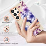 Gumený kryt Flowers na Samsung Galaxy S24 Ultra 5G - Purple Begonia