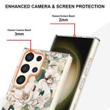 Gumený kryt Flowers na Samsung Galaxy S24 Ultra 5G - Green Gardenia