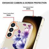 Gumený kryt Flowers na Samsung Galaxy S24 Plus 5G - Purple Begonia
