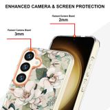 Gumený kryt Flowers na Samsung Galaxy S24 Plus 5G - Green Gardenia