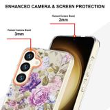 Gumený kryt Flowers na Samsung Galaxy S24 5G - Purple Peony