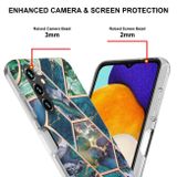 Gumený kryt ELECTROPLATING na Samsung Galaxy A34 5G - Modrozelená