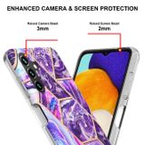 Gumený kryt ELECTROPLATING na Samsung Galaxy A34 5G - Tmavofialová