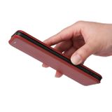 Peňaženkové kožené puzdro CARBON na Xiaomi 13 Lite - Červená