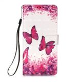 Peňaženkové kožené puzdro na Xiaomi Mi 10 Lite - Rose Red Butterfly