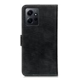 Peňaženkové kožené puzdro Crocodile Magnetic na Xiaomi Redmi Note 12 4G - Čierna