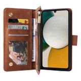 Peňaženkové kožené puzdro MULTI-CARD na Samsung Galaxy A34 5G – Hnedá