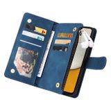 Peňaženkové kožené puzdro MULTI-CARD na Samsung Galaxy A34 5G – Modrá
